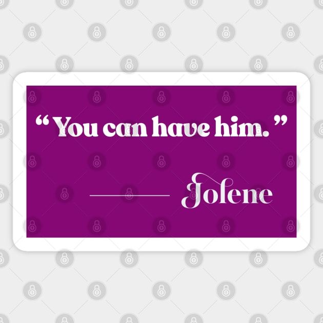 Jolene - Dolly Parton Lyrics Design Sticker by DankFutura